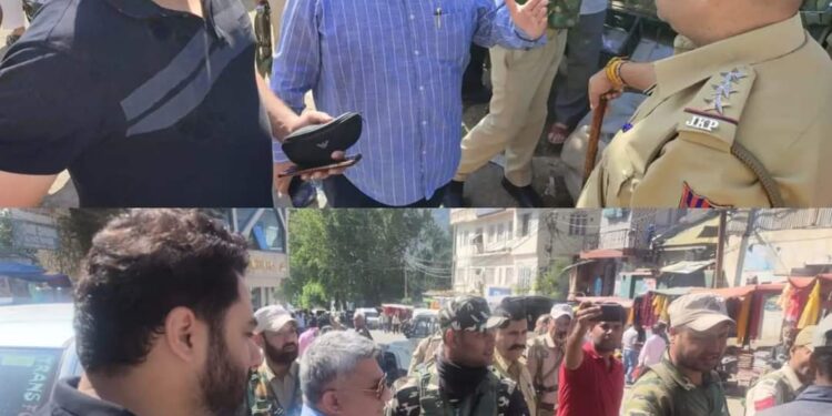 DC Doda inspects under construction Multi-Storey Car Parking, Sanitation, Traffic management, and Market in Doda Town.