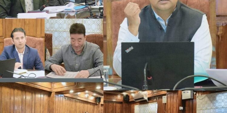 DC Bandipora chairs review meeting of Rural Development and PR Department.