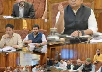 DC Bandipora chairs review meeting of R&B Department