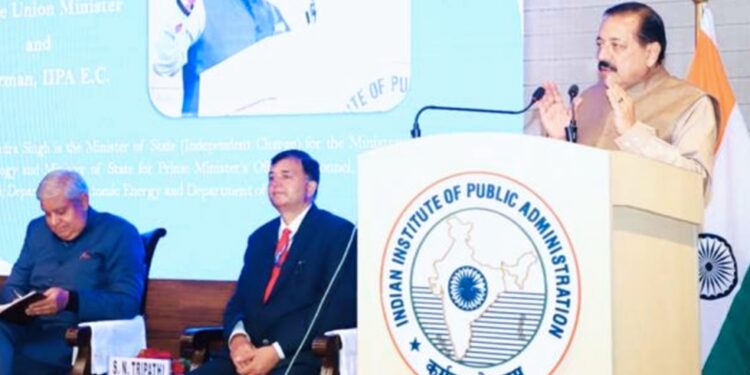 Union Minister Dr Jitendra Singh says the IIPA will work for fulfilling PM Modi’s Vision for India@2047