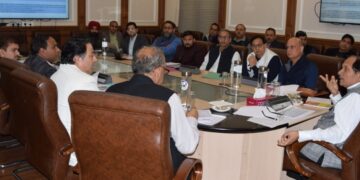 Advisor Bhatnagar reviews progress of works on major projects of GMC Jammu, associated facilities