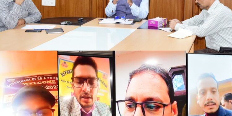 Back to Village 5 begins in Jammu and Kashmir: Chief Secretary interacts with visiting officers and PRIs, emphasizes saturation of self-employment schemes