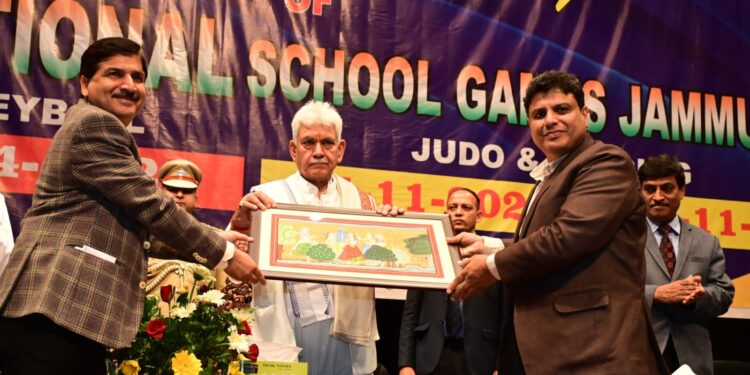 Lt Governor attends the closing ceremony of 67th National School Games