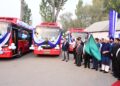 Lt Governor launches Srinagar Smart City’s 100 Electric Buses under Srinagar Electric Bus Project