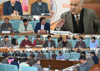 MP Masood chairs DISHA meeting at Kulgam; reviews progress & implementation status of CSSs