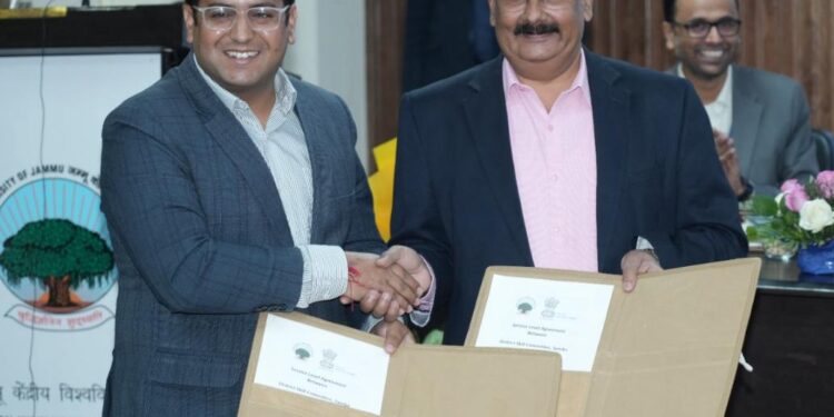 CUJ & DSC Samba sign agreement for conducting Capacity Building and Skill Courses under SANKALP