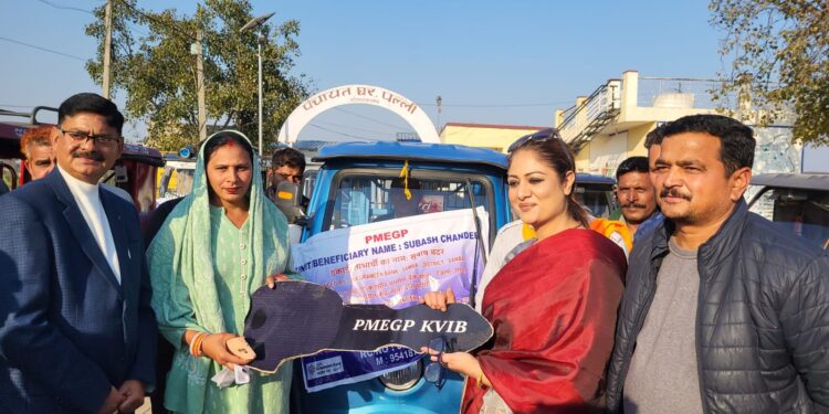 Chairperson KVIB chairs awareness camp at Palli