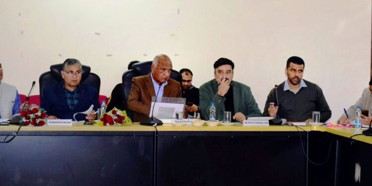 DDC Chairman Bharat Bhushan reviews RDD works in Jammu