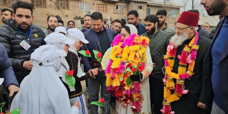 Andrabi inaugurates & lays foundation of many new works in Pulwama