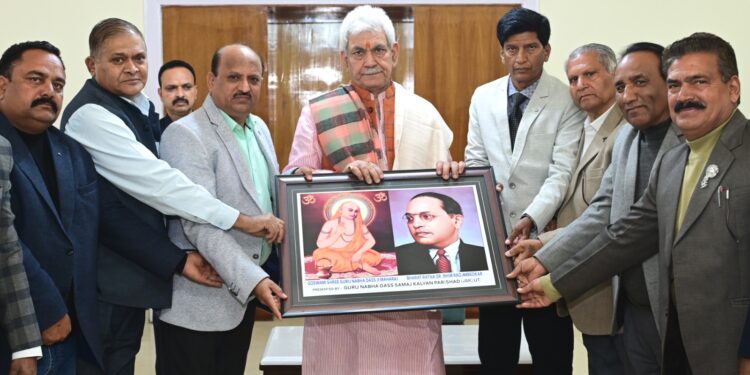 Delegations of Goswami Guru Nabha Dass Samaj Kalyan Parishad, Gujjar Bakerwal Conference call on Lt Governor