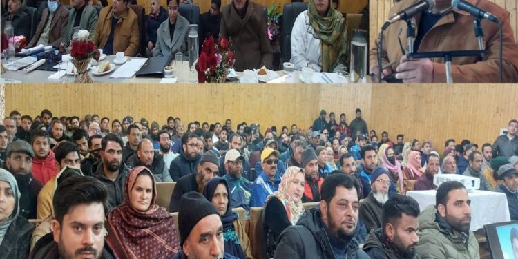 Sarmad Hafeez holds public outreach camp at Town Hall Kupwara, e-inaugurates development projects