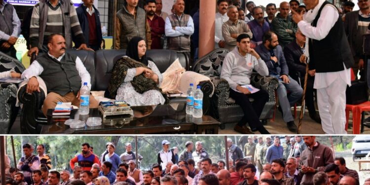 Shabnam Kamili chairs Public Darbar at Panchayat Dori, Block Kharah Balli