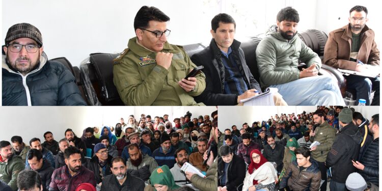 District Admin Gbl organizes mega Block Diwas at Gund