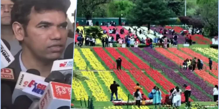 Tulip Festival: Div Com Kashmir reviews arrangements