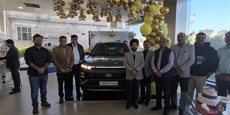 Hyundai Creta N Line Debuts at AM Hyundai Jammu, Unveiled by Distinguished Guests