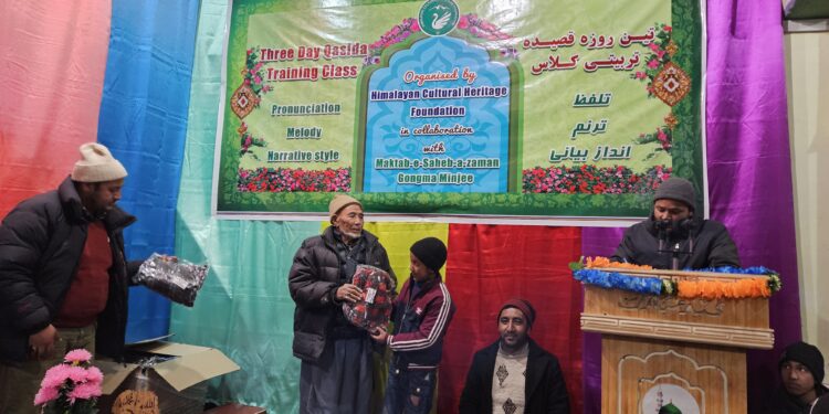 Successful Conclusion of Three Days Qasida Training Class in Goma Minjee, Organized by Himalayan Cultural Heritage Foundation