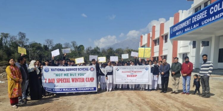 7- Day NSS Special Winter Camp concludes at GDC Neeli Nallah Udhampur