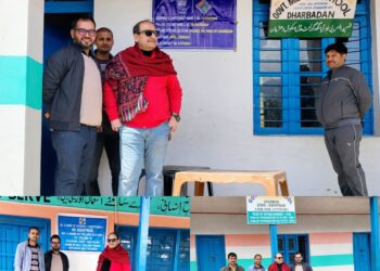 ADC Kishtwar inspects polling stations in Block Thakrie of Kishtwar district