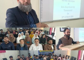 Awareness programme under SVEEP held at BHSS Thannamandi