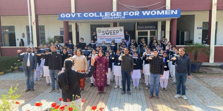 Awareness program under SVEEP concludes at GCW Udhampur