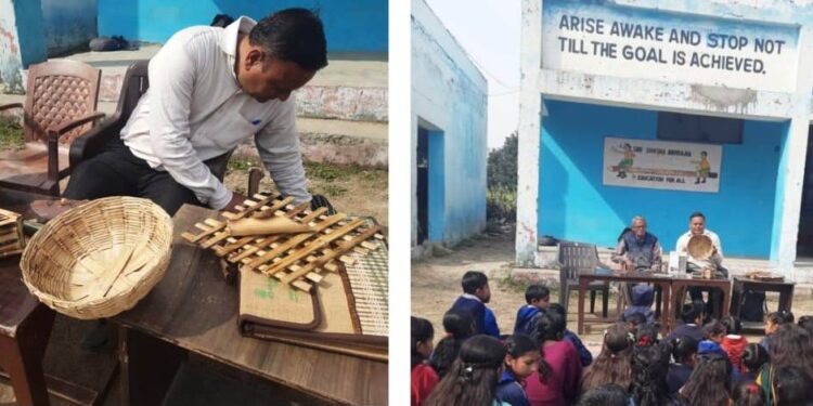 Bamboo Craft Workshop organised for Students of GMS Chann Khatriyan Zone Hiranagar