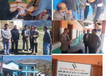 CEO Doda inspects schools, polling stations of Assar zone to ensure AMF for voters