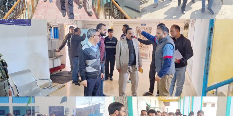 DEO Bandipora inspects various polling stations