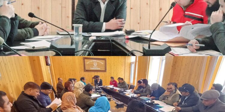 DC Ganderbal reviews progress under CAPEX Budget 2023-24