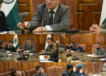 DEO Bandipora chairs meeting on Absentee Voter Essential Services
