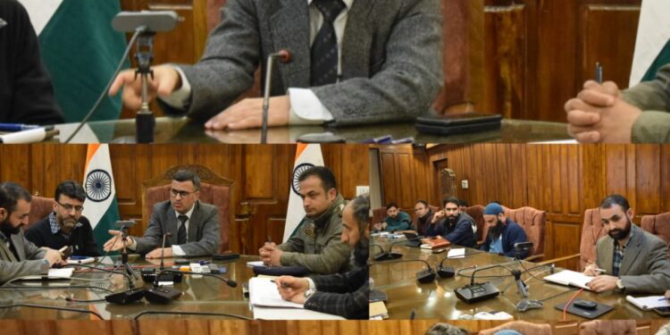 DEO Bandipora chairs meeting on Absentee Voter Essential Services