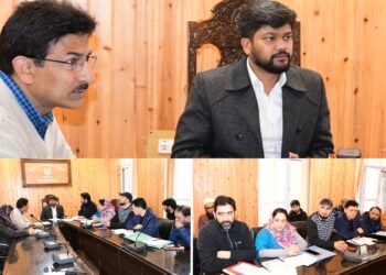 DEO Ganderbal reviews AMF Status of Polling Stations, SVEEP activities