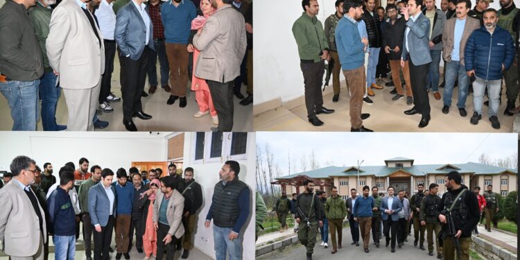 DEO Kulgam inspects Strong rooms, collection/ distribution centres