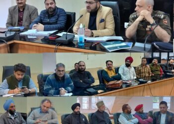DEO Poonch convenes meeting with representatives of political parties