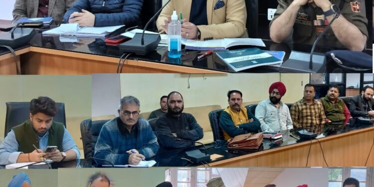 DEO Poonch convenes meeting with representatives of political parties