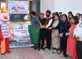 DEO flags off SVEEP Van for voter awareness in Udhampur