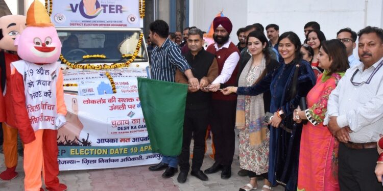 DEO flags off SVEEP Van for voter awareness in Udhampur