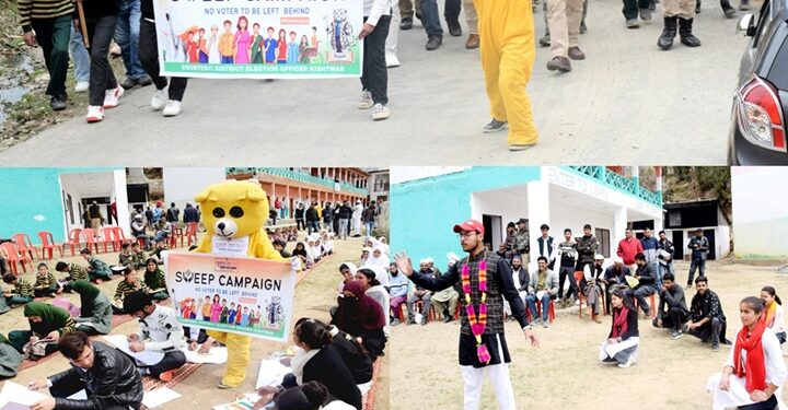 DEO leads impressive SVEEP Campaign in Bonjwah Kishtwar