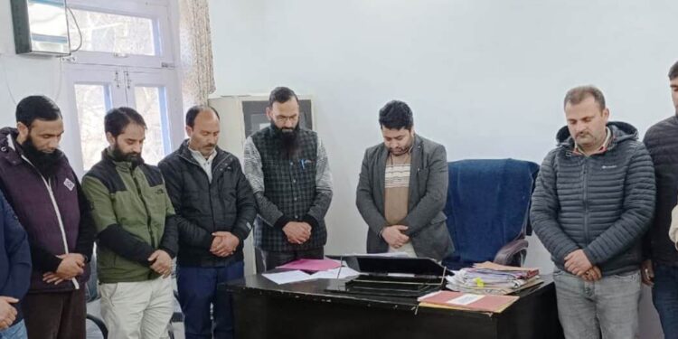 Doda admin mourns demise of CPO office Section Officer