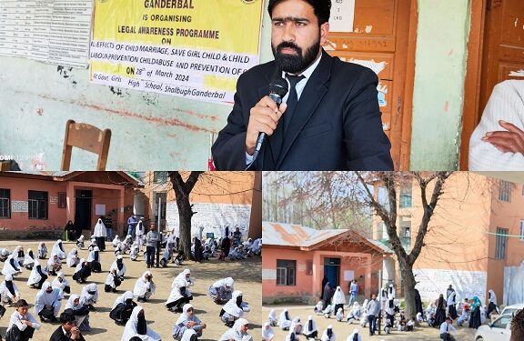 DLSA Ganderbal conducts Awareness programme at GGHS, Shalbugh