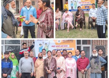 Distt Admin Udhampur organizes SVEEP campaign for elderly voters
