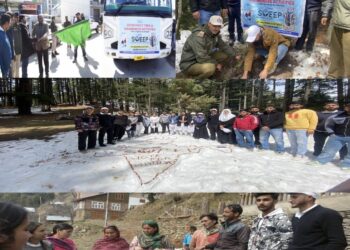 District Election Office Kishtwar, GDC Kishtwar, GDC Chatroo, Forest Deptt, organise trekking expedition on SVEEP campaign