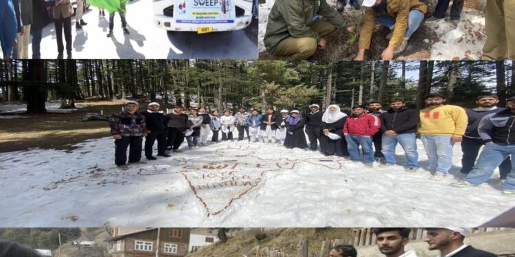 District Election Office Kishtwar, GDC Kishtwar, GDC Chatroo, Forest Deptt, organise trekking expedition on SVEEP campaign