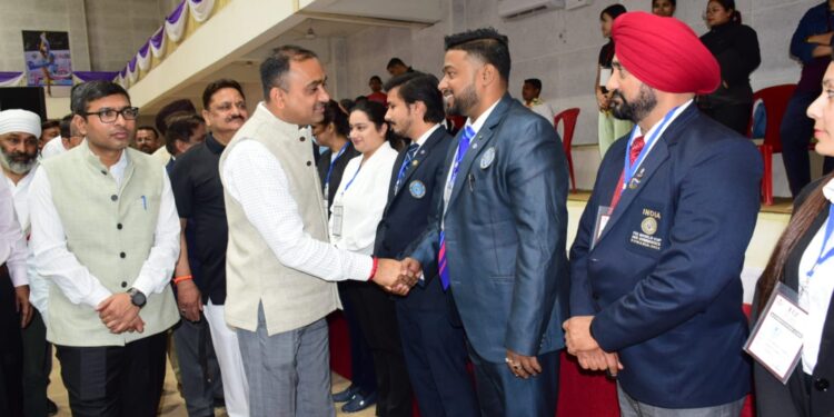 Div Com attends opening ceremony of National Aerobic Gymnastics Championship at Jammu