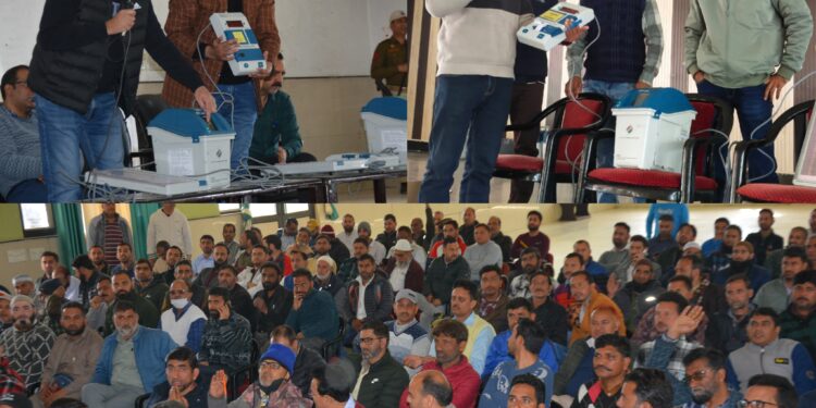 EVM training conducted for polling staff in Doda, Bhaderwah, Kilhotran