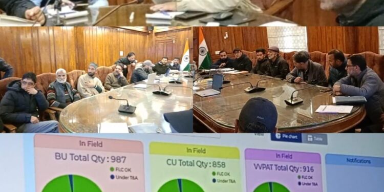First Phase of EVMs Randomization conducted at Bandipora