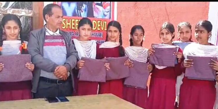 Free uniforms provided to Students at GHSS Kohag- Kathua