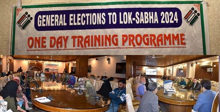 Lok Sabha Election-2024: Training imparted to Female Poling staff at Kulgam