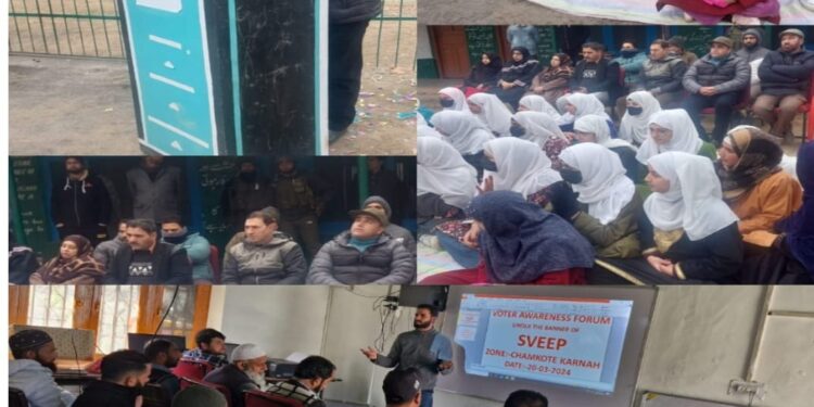Lok Sabha Elections-2024: VAFs under SVEEP held in different educational Zones of Kupwara