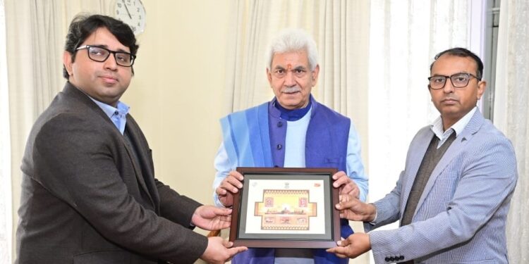 Director Postal Services J&K calls on Lt Governor