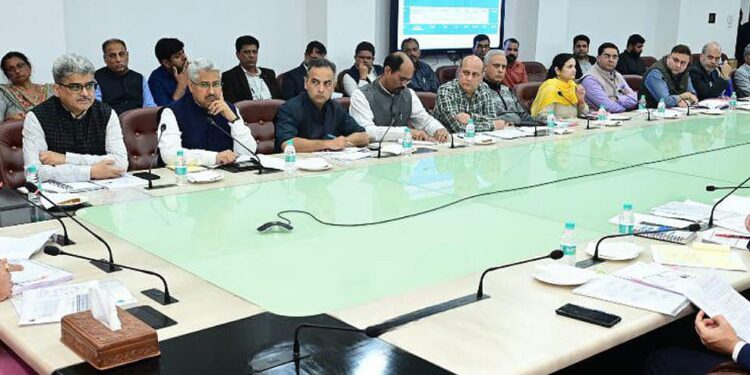 Lt Governor Chairs a review meeting of Health & Medical Education Department